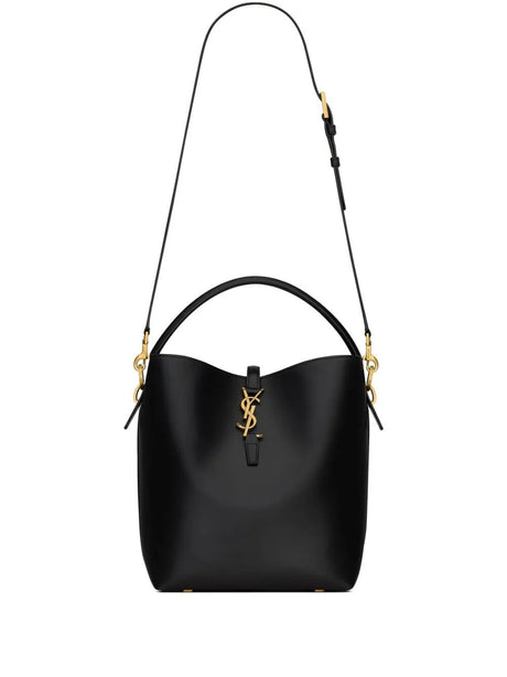 Saint Laurent Le 37 Calfskin Bucket Bag - Black