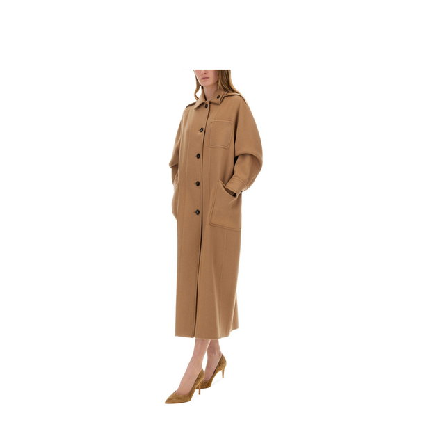 Brown Virgin Wool Coat
