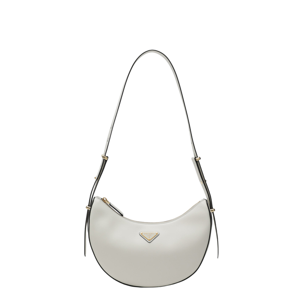 Arqué Small Calfskin Shoulder Bags - White