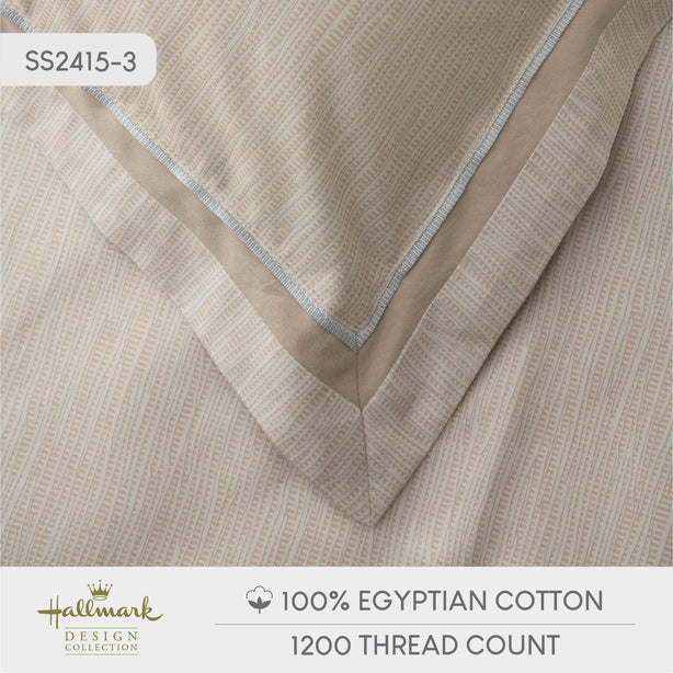 Classic Egyptian Cotton Bed Sheet - 1000TC - Cream