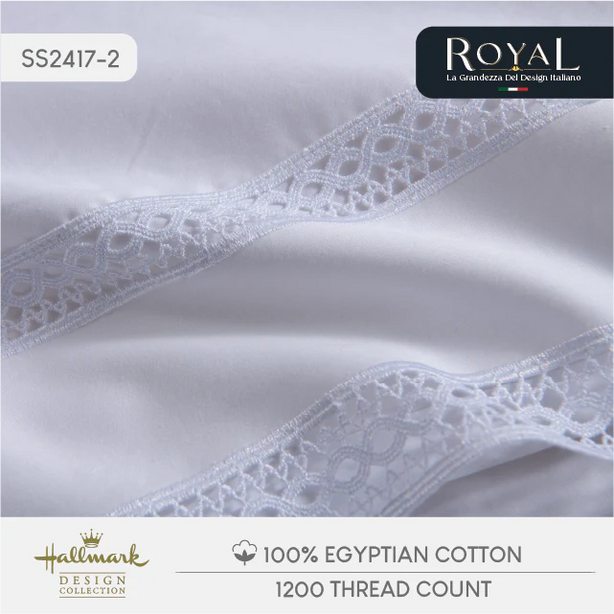 Royal Egyptian Cotton - White Lace