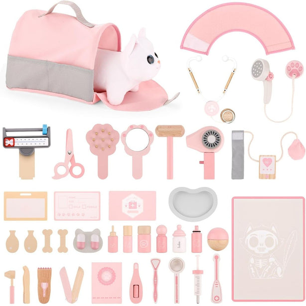 StitchesandTweed Veterinary Play Set Pink