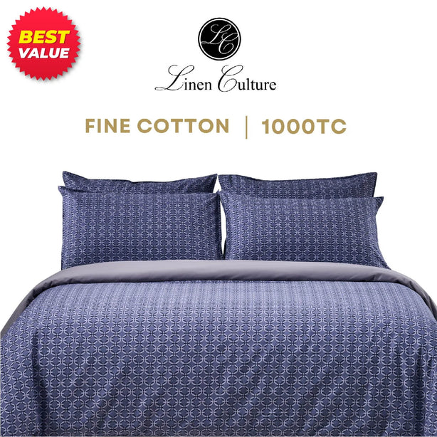 Fine Cotton Prints - Blue Chains