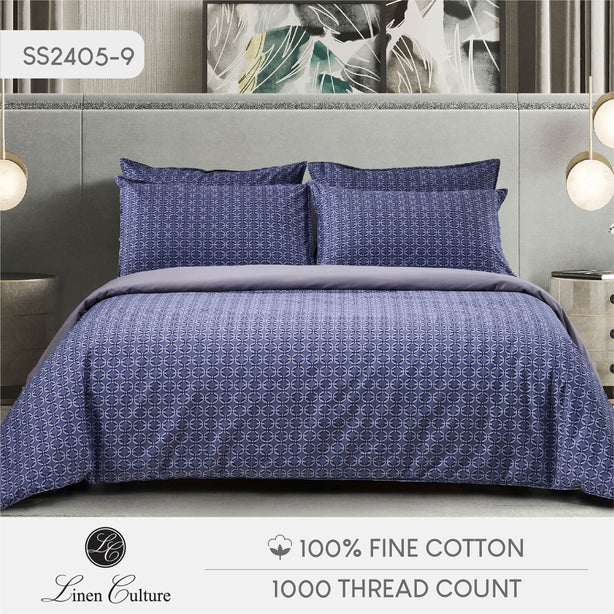 Fine Cotton Prints - Blue Chains