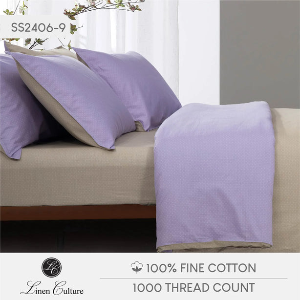 Fine Cotton Prints - Polka Purple