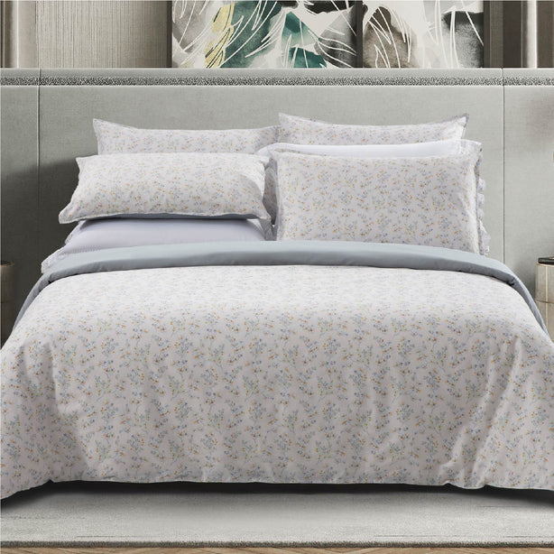 Fine Cotton Prints - Grey Florals