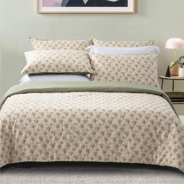 Fine Cotton Prints - Creme Florals