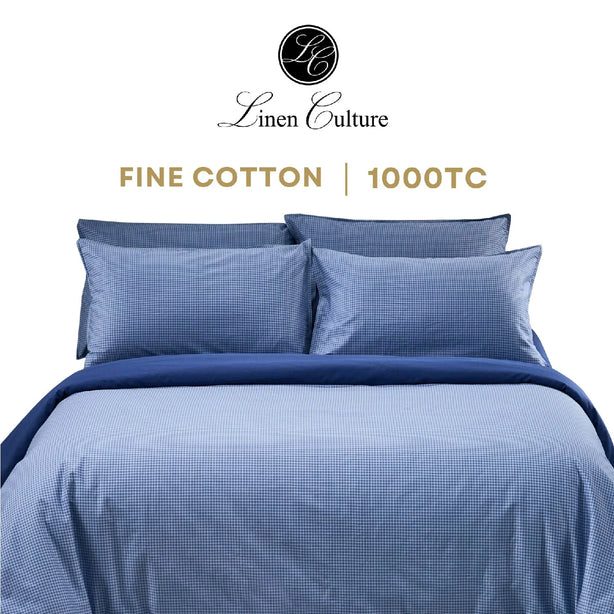 Fine Cotton Prints - Blue Checkers