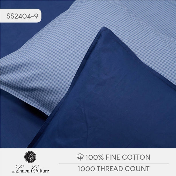 Fine Cotton Prints - Blue Checkers