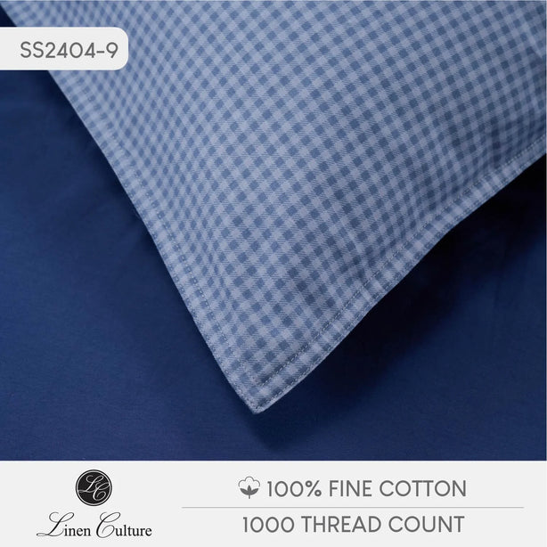 Fine Cotton Prints - Blue Checkers