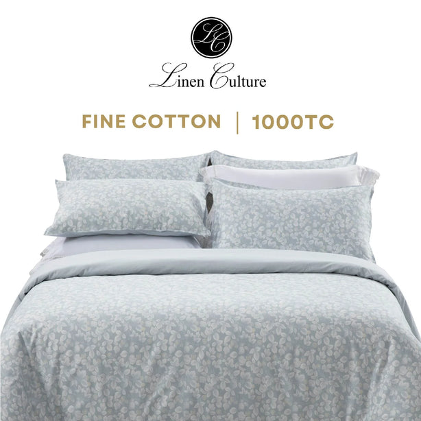 Fine Cotton Prints - White Leaf