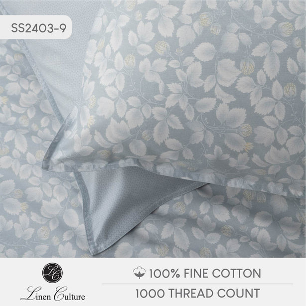 Fine Cotton Prints - White Leaf