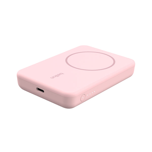 Belkin BoostCharge Magnetic Wireless Power Bank 5K + Stand White