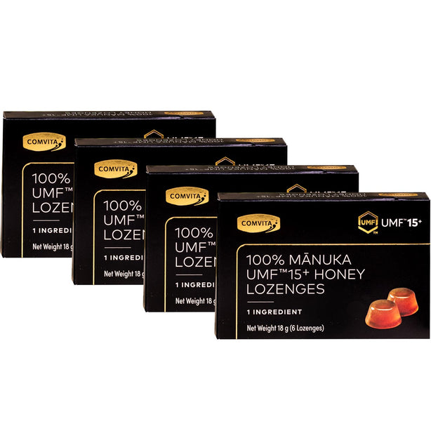 Comvita 100% Manuka UMF™15+ Lozenges, 6s (Bundle of 4)