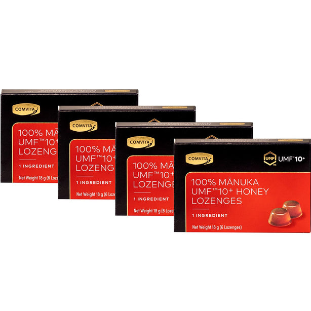 Comvita 100% Manuka UMF™10+ Lozenges, 6s (Bundle of 4)