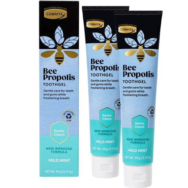 Comvita Bee Propolis Toothgel Gentle Care - Mild Mint 100g (Bundle of 2)