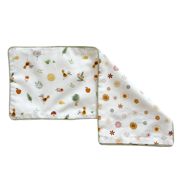 KRFTD Bebe Birds Snuggy Beansprout Husk Pillow Case (Organic Cotton)
