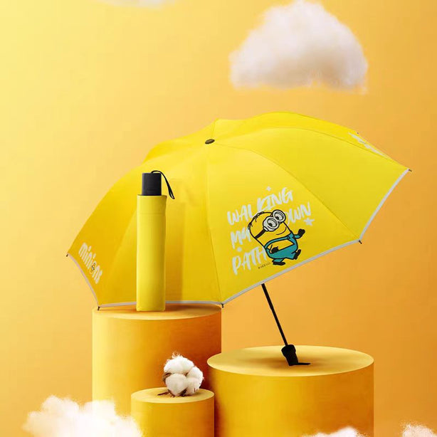 Minions Colour-Changing Umbrella Polyester black tape
