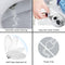 R&R Bidet Toilet Seat Cover Non-Electric Soft Closing Dual Nozzle for Lady and Rear Wash Type D, With Insallation Service