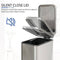 R&R Stainless Steel Soft Closing Waterproof Dustbin with Foot Pedal, 18L