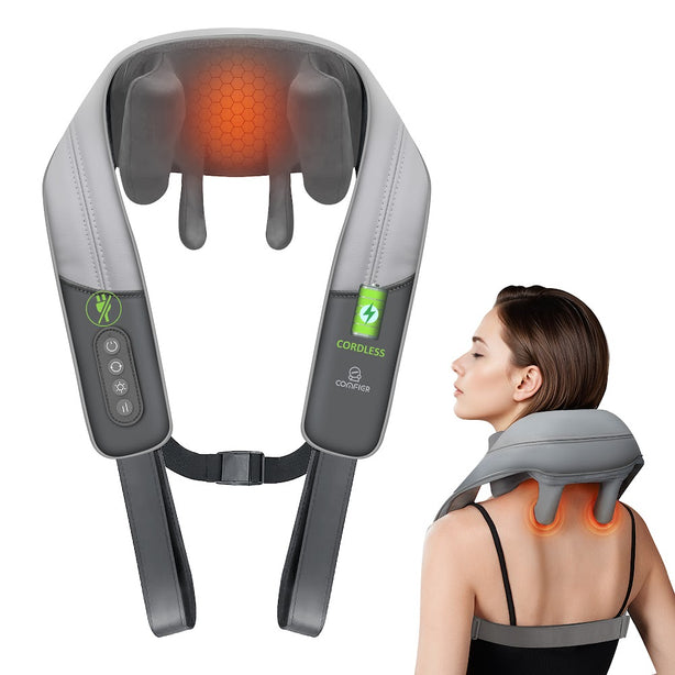 CF-6812 Comfier Cordless Neck & Shoulder Massager with Heat
