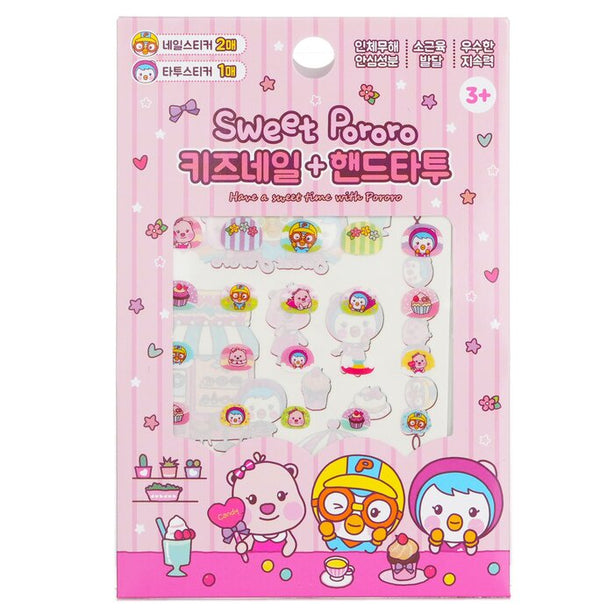 Pororo Nail + Hand Tattoo