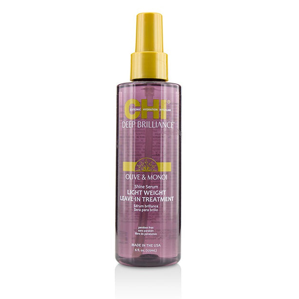Deep Brilliance Olive & Monoi Shine Serum Light Weight Leave-in Treatment