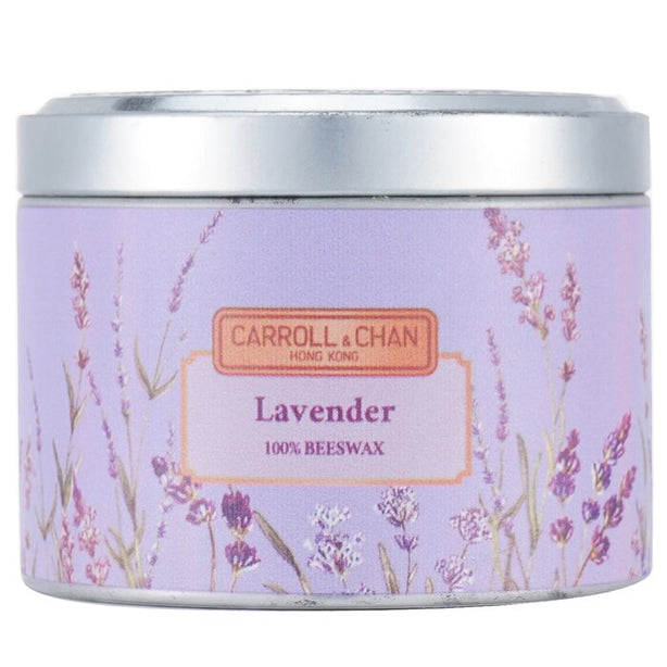 100% Beeswax Tin Candle - Lavender - (8x6) cm