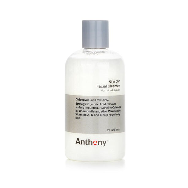 Logistics For Men Glycolic Facial Cleanser - For Normal/ Oily Skin - 237ml/8oz