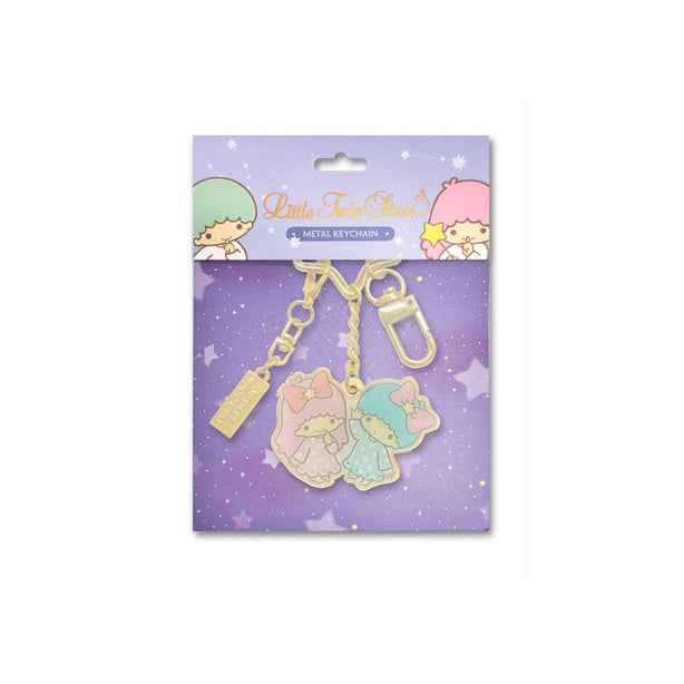 Virgo Little Twin Stars Horoscope 24K Gold-Plated Keychain with Charm