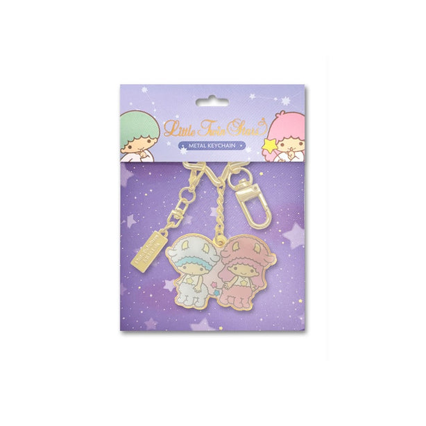 Taurus Little Twin Stars Horoscope 24K Gold-Plated Keychain with Charm