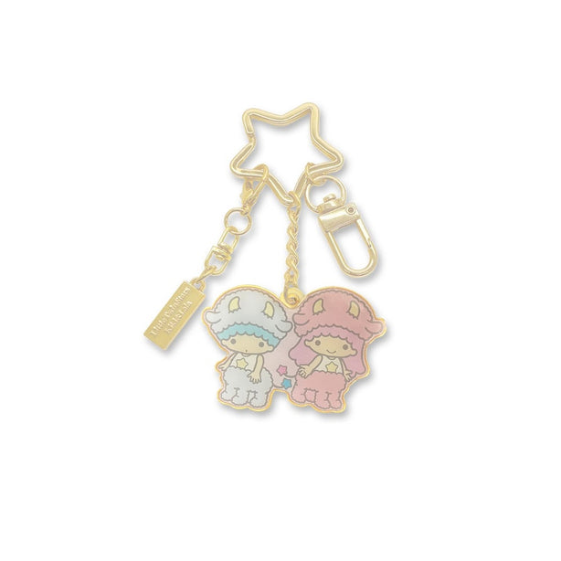 Taurus Little Twin Stars Horoscope 24K Gold-Plated Keychain with Charm