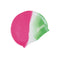Zoggs Australia Junior Silicone Green/White/Pink Swim Cap