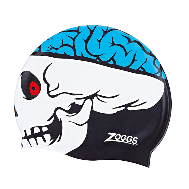 Zoggs Australia Junior Silicone Character Skull Swim Cap