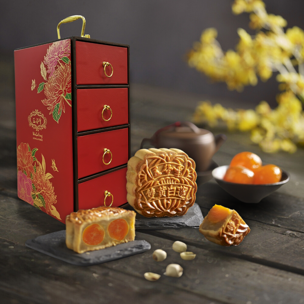 WuGuFeng Double Yolk White Lotus (4pcs/box) Bundle of 2