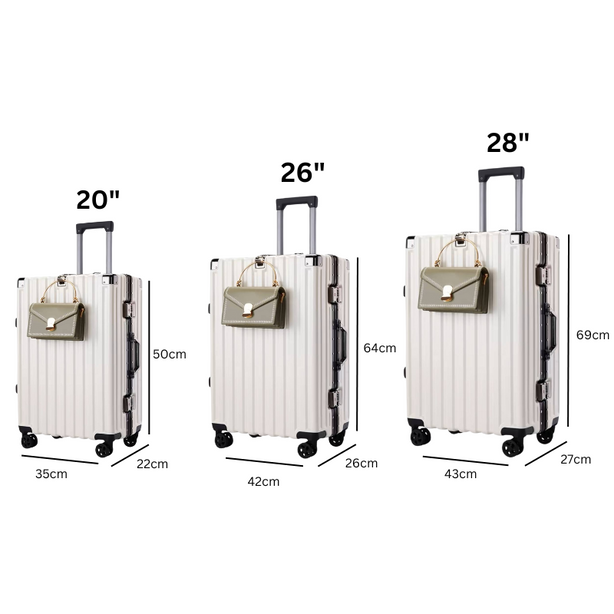 Aluminum case luggage