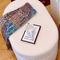 Bouclé ottoman stool / pouf