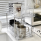 2 tier transparent pull-out tray organiser