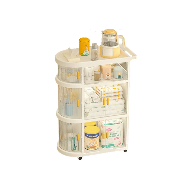 Nursery Room storage trolley organizer