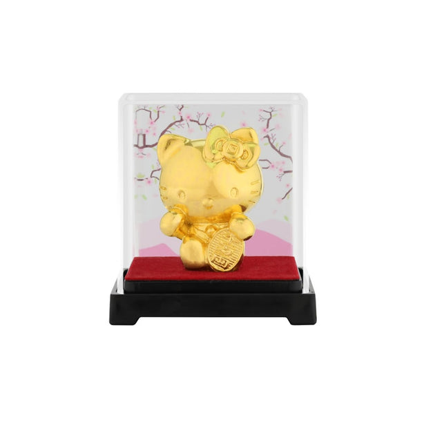 Sanrio Lucky Kitty 24K Gold Foil Mini Figure