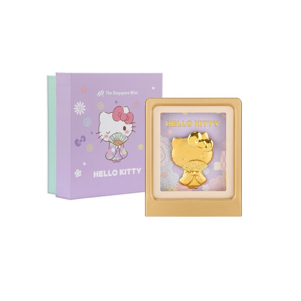 Hello Kitty Showa Collection 24K Gold Foil in Frame