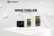 Culinova 128L Wine Chiller - Bottle Holding 48 Bottle with 750L Standard Wine Bottles