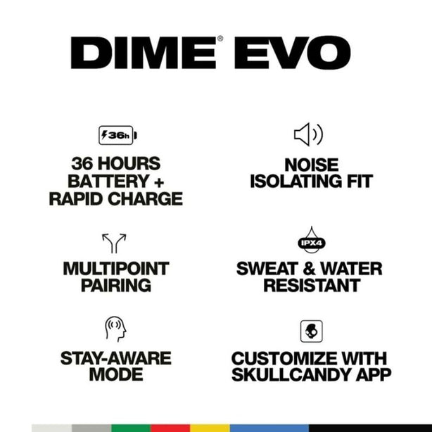 Skullcandy Dime Evo True Wireless In-Ear Earbuds