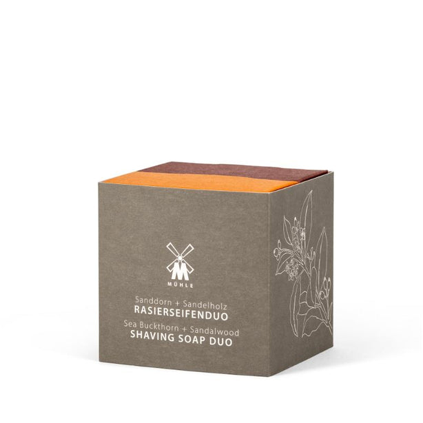 MUHLE Shaving Soap Duo - Sandalwood, Sea Buckthorn