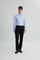 Alexander & Sons, Light Blue Twill, Long Sleeve Shirt