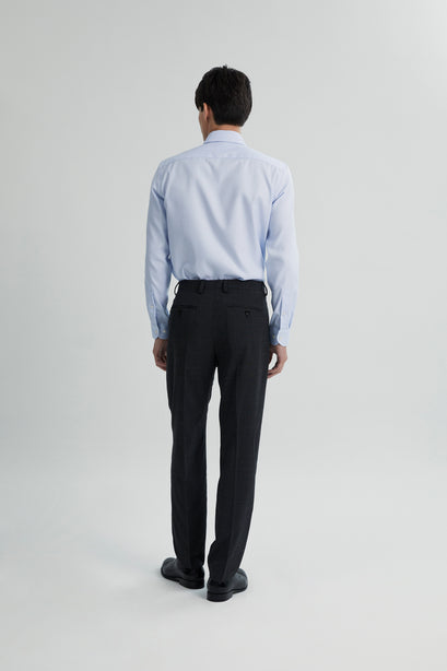 Alexander & Sons, Light Blue Dobby, Long Sleeve Shirt