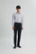 Alexander & Sons, Light Grey Twill, Long Sleeve Shirt