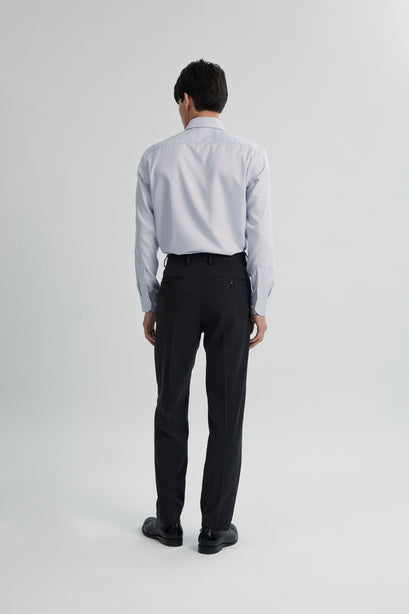 Alexander & Sons, Light Grey Twill, Long Sleeve Shirt