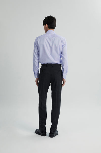 Alexander & Sons, Blue Dobby, Long Sleeve Shirt