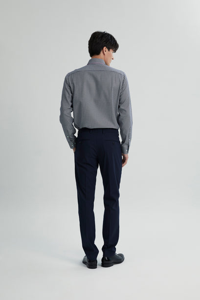 Coupe Cousu, Multi, Double Collar Long Sleeve Shirt